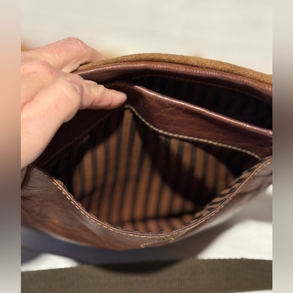 Jack Georges Brown Leather Crossbody - Picture 8 of 13